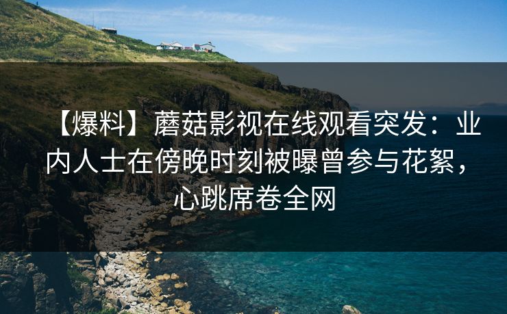 【爆料】蘑菇影视在线观看突发：业内人士在傍晚时刻被曝曾参与花絮，心跳席卷全网